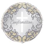 Confirmation Balloon in a Box - Available in Pink, Blue or Silver