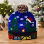 Christmas Multi Colour Novelty Light Up Beanie Hat