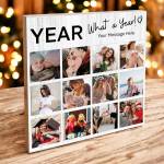 What a Year Photo Memories - Wooden Photo Blocks