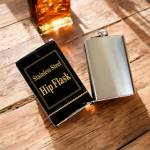 All Steel Hip Flask - Personalised