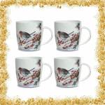 Robin Bone China Mugs Set of 4 - Newgrange Living