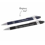 Set of 5 Personalised Ballpoint Pens (Black Ink)