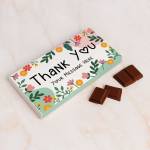 Thank You Flowers Personalised Chocolate Bar 90g