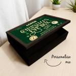 Christmas Personalised Dark Wood Keepsake Box
