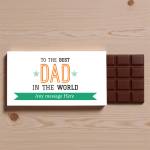 To The Best Dad Personalised Chocolate Bar 90g