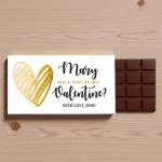 Will You Be My Valentine? Personalised Chocolate Bar 90g