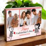 Valentine's Day Personalised Wooden Photo Block