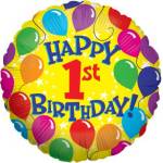 Happy 1st Birthday Balloon in a Box