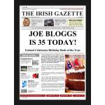 Happy Birthday Newspaper Spoof - Adult Male