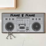 Boom Box Personalised Key Hanger
