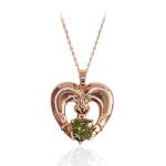 Maureen O'Hara Rose Gold Claddagh Pendant