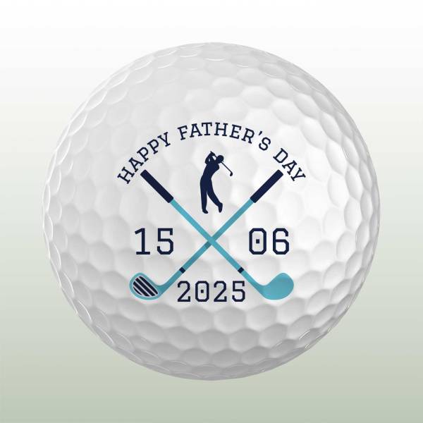 Father's Day 2025 Personalised Golf Ball - Set of 3 Balls