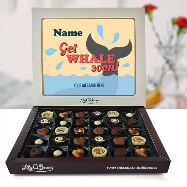Get Whale Soon Heart Personalised Chocolate Box 270g