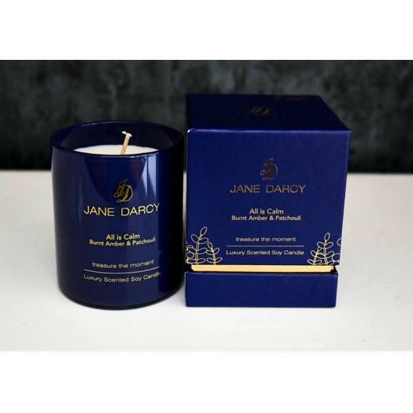 Jane Darcy All Is Calm Candle - Burnt Amber & Patchouli