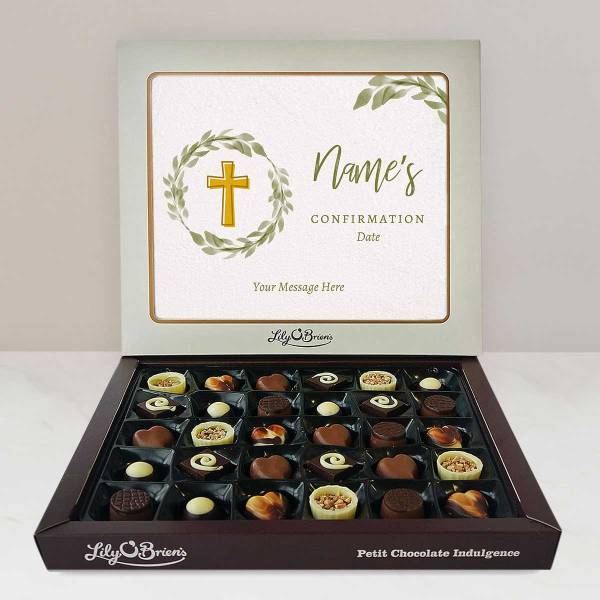 Name's Confirmation Wreath - Personalised Chocolate Box 270g