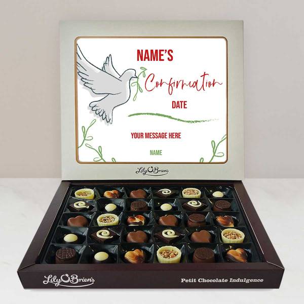 Name's Confirmation Dove - Personalised Chocolate Box 270g