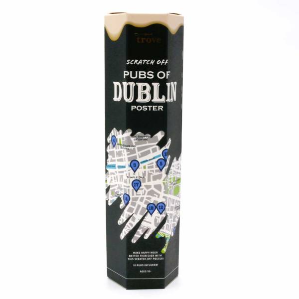 Scratch Off Pubs of Dublin Poster