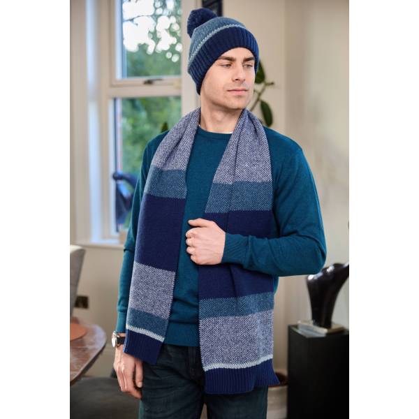 Men's Knitted Hat & Scarf Gift Set