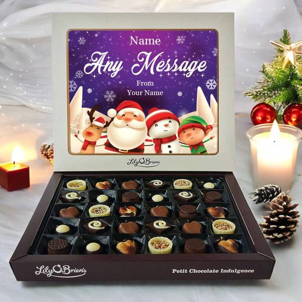 Any Name and Message Christmas - Personalised Chocolate Box 270g