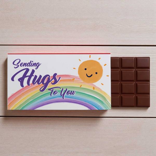 Sending Hugs To You Chocolate Bar 90g