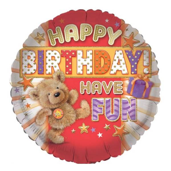 Teddy Happy Birthday Fun Balloon in a Box