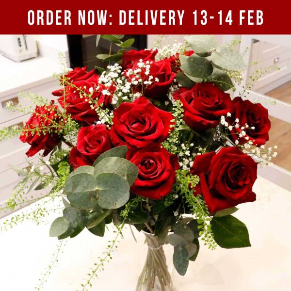 The Dozen Premium Red Roses Bouquet