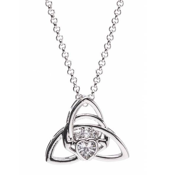Silver Trinity Knot Pendant - Newgrange Living