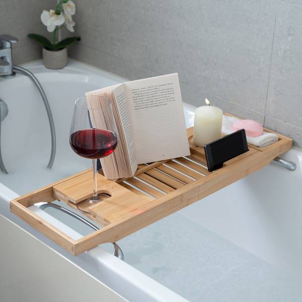 Natural Bamboo Bath Caddy