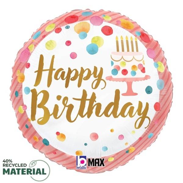 Happy Birthday Pink Party Balloon in a Box