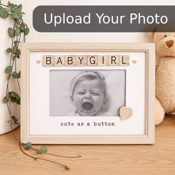 Scrabble Sentiments Frame Baby Girl
