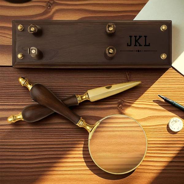 Personalised Letter Opener & Magnifier Set