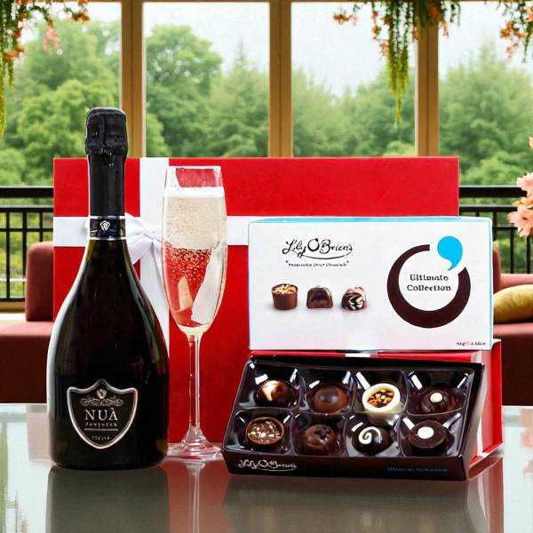 Italian Nua Prosecco & Irish Chocs in Gift Box