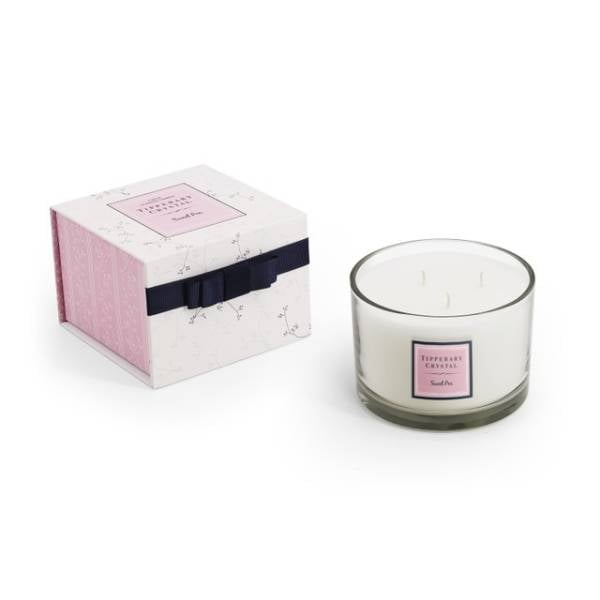 Sweet Pea 3 Wick Candle from Tipperary Crystal