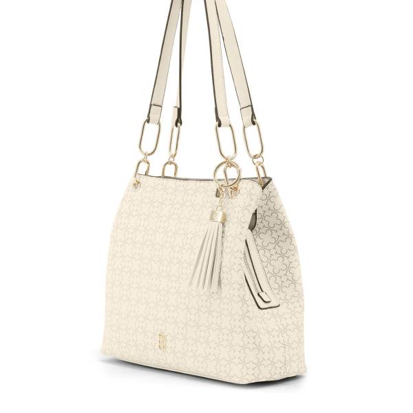 Tipperary Crystal Monogram Tote Ivory