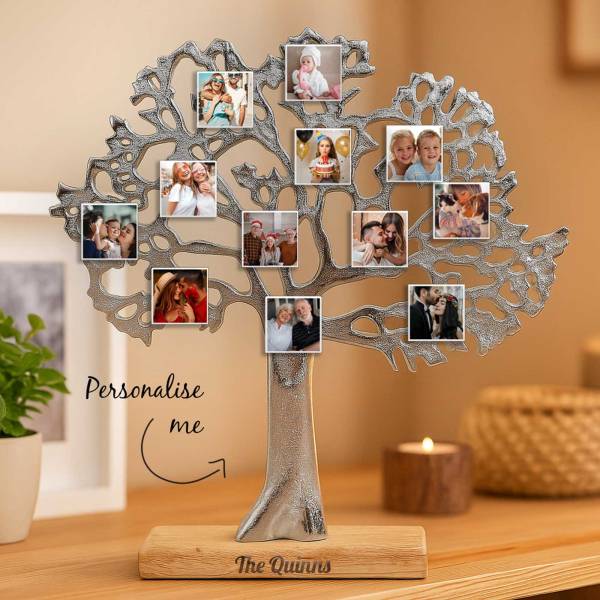 Engraved Family Tree Photo Stand