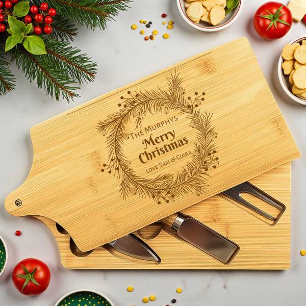 Personalised Bamboo Cheeseboard