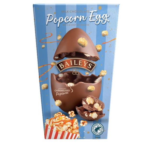 Baileys Milk Chocolate Popcorn Egg 230g