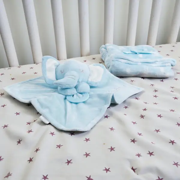 Personalised Baby Blanket & Comforter Set - Elephant