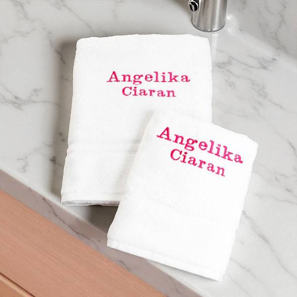 Embroidered Personalised Hand Towel