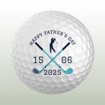 Father's Day 2025 Personalised Golf Ball - Set of 3 Balls