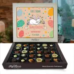 Happy Easter Bunny and Eggs Personalised Chocolate Box 270g