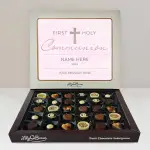 First Holy Communion Cross - Personalised Chocolate Box 270g