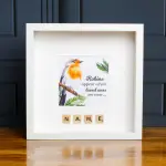 Robins Appear... Personalised Mounted Print