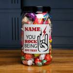 Any Name You Rock - Personalised Sweets Jar