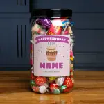 Birthday Cake - Personalised Sweets Jar