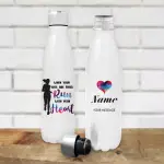 When Your Legs Are Tired Run with Your Heart... Personalised Bottle / Flask