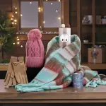 Luxury Cosy Scarf Set With Chocs & Candle Gift Hamper