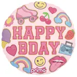 Happy B Day Patches Balloon in a Box