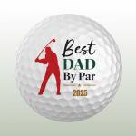 Best Dad By Par Personalised Golf Ball - Set of 3 Balls
