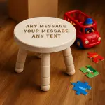 Children's Any Message Personalised Milk Stool